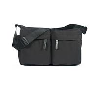 HuiYStar Hobo - Bolso bandolera para mujer o hombre, grande, informal, de nailon, para el trabajo diario, Negro