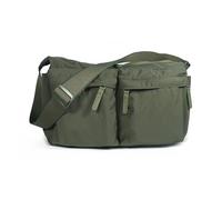 HuiYStar Hobo - Bolso bandolera para mujer o hombre, grande, informal, de nailon, para el trabajo diario, Verde, Large