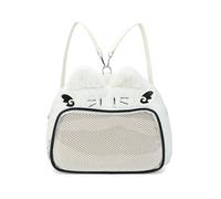 HuiYStar Mochila Kawaii Furry Ita Bag,Bandolera con Diseño de Gato,Multiusos,con Inserto para Exhibir Alfileres