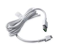 HUIYUN Cable USB compatible con Razer Naga Pro 20000 DPI y Razer Basilisk y Razer Viper Ultimate Hyperspeed Ratón inalámbrico para juegos (blanco)