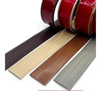 HUIZHENSHENG Tira de transición de suelo autoadhesiva, tiras autoadhesivas para suelos laminados, laminado de PVC, divisor plano para puerta (tamaño: 4 cm x 500 cm, color: roble rojo)