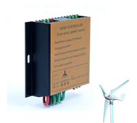 HUIZHITENGDA 12v, Controlador de Carga Eólica MPPT de 2500W 20A, Controlador de Conmutación Automática 12V/24V para Pequeños Generadores Eólicos y Kits DIY