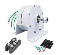 HUIZHITENGDA 12v, Generador de turbina eólica de Baja RPM 6000W-9000W 12V/24V/48V Eje Vertical Pequeño Molino de Viento Energía Gratuita (con rectificador)