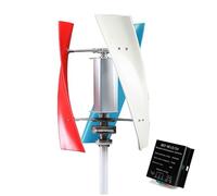 HUIZHITENGDA 220v, Generador de Turbina Eólica de Eje Vertical de 9000W con Controlador, Turbina Eólica Portátil de 12V-220V con Controlador MPPT para Uso Doméstico