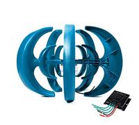 HUIZHITENGDA 48v, Generador de Turbina Eólica de Eje Vertical de 16000W con Linterna, Kit de Motor de 5 Aspas para Molino de Viento, Carga de Energía de Turbinas, 20 Años de Vida Útil