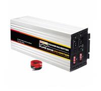 HUIZHITENGDA 5000 vatios 12V 24V 48V 60V Inversor de Potencia de Onda sinusoidal Pura con Pantalla LED y 2 Salidas de CA CC Salida DE CA Cap 110V/220V Persona DE Baja DE Baja,24V TO 220V