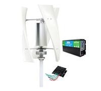 HUIZHITENGDA Conjunto Generador De Turbina Eólica Vertical De Bajo Ruido 220V 3000W, con Controlador MPPT 12V 24V 48V Turbina Eólica De 3 Aspas para Energía Doméstica/Iluminación De Calle,12V