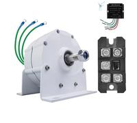 HUIZHITENGDA Generador De Imán Permanente Sin Engranajes 220V-12V 6000W, con Kit De Generador De Energía Eólica con Rectificador para Conservación De Agua Y Energía Eólica Doméstica (con Base),220v