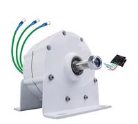 HUIZHITENGDA Generador De Imán Permanente Sin Engranajes De 12000W con Base Generador De Energía 12V/24V/48V /220V AC Alternadores para Turbina Eólica O Turbina De Agua (Blanco),220v