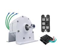 HUIZHITENGDA Generador de imán Permanente sin Engranajes de Baja Velocidad 16000W 48V-12V, con rectificador alternador AC trifásico Adecuado para aerogeneradores horizontales/Verticales (220V),48v