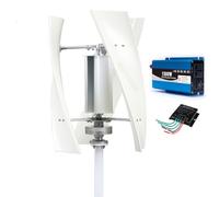 HUIZHITENGDA Generador De Turbina Eólica De Espiral Vertical, 1500W 12V 24V 48V para Jardín Exterior, Turbina Eólica Sin Núcleo para Uso Residencial, Sistemas Fuera De La Red con Controlador MPPT,12v