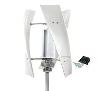 HUIZHITENGDA Generador de turbinas eólicas, 3000W 12V 24V 48V 220V Helix Vertical Vertical Kit de turbina de energía eólica con Controlador de Carga Adecuado para Uso en el Patio Exterior,48v