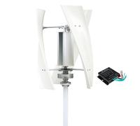 HUIZHITENGDA Kit de Generadores de Turbina Eólica de 10000W, 220V 48V 24V 12V, Silencioso, 3 Aspas, Generador de Energía de Emergencia con Controlador, para Hogar, Camping (Blanco),220v