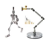HUIZHITENGDA Kits De Armadura De Movimiento De Parada De 12-20CM,Figura De Títere De Metal para La Creación De Diseño De Personajes,Esqueleto Humanoide Articulado Fácil Montaje,13CM