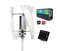 HUIZHITENGDA Turbina Eólica de Eje Vertical de 3 Palas 12V/15000W