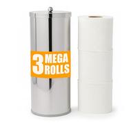 HUJI Portarrollos de Papel higiénico de Acero Inoxidable Resistente a la corrosión para Almacenamiento de baño (1, Recipiente) Huji