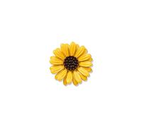 HUJUON Broche de margaritas para mujer, diseño de girasol amarillo, broche de crisantemo, para abrigo, sombrero, suéter, accesorios, Metal, desconocido