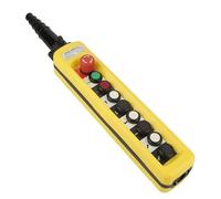 HUJWLBWF 1pc One Speed Control Hoist Crane 8 Pushbuttons Pendant Control Station with Emergency Stop XAC-A8713