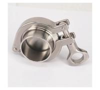 HUJWLBWF A Set 38mm Pipe OD 1.5" Tri Clamp Weld Ferrule + Tri Clamp + Silicon Gasket + End Cap 304 Stainless Steel