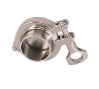 HUJWLBWF A Set 57mm Tri Clamp Weld Ferrule + Tri Clamp + Silicon Gasket + End Cap 304 Stainless Steel