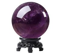 HUJWLBWF Crystal 5A Quartz Rainbow Amethyst Sphere Ball Stone Home Office Aquarium Decoration Accessories Gemstone, Ball-8cm