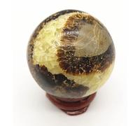 HUJWLBWF Dragon Septarian Stone Crystal Ball, Sphere,Decor Rock for Home Office Dining Table and Wedding Décor,3~4cm