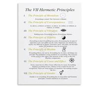 HUJWLBWF Hermetic teachings poster seven principles art
