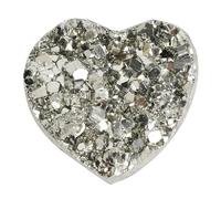 HUJWLBWF Pyrite Heart Crystal Cluster High Iron Crystals Stone for Increased Willpower and Manifestation,1PCS