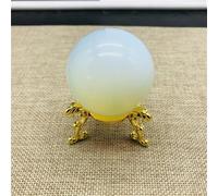 HUJWLBWF Stone Opal Crystal Ball + Stand Gift