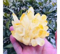HUJWLBWF Yellow Phantom Quartz Crystal Cluster Crystals Rough Gemstone for fengshui Home Office Decor (Size : 900-1000g)