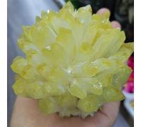 HUJWLBWF Yellow Phantom Quartz Crystal Cluster Ornament Home Decor Decor(610-700g)