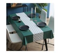 HUJZJY Mantel de Mesa Rectangular Antimanchas 110x160cm, Mantel Impermeable de Hule PVC, Mantel Antimanchas, Mantel Impermeable para Comedor, Jardín, Fiesta, Bodas o Hogar