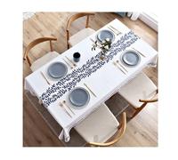 HUJZJY Mantel de Mesa Rectangular Antimanchas 120x160cm, Mantel Impermeable de Hule PVC, Mantel Antimanchas, Mantel Impermeable para Comedor, Jardín, Fiesta, Bodas o Hogar