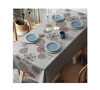 HUJZJY Mantel de Mesa Rectangular Antimanchas 80x120cm, Mantel Impermeable de Hule PVC, Mantel Antimanchas, Mantel Impermeable para Comedor, Jardín, Fiesta, Bodas o Hogar