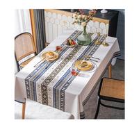 HUJZJY Mantel de Mesa Rectangular Antimanchas 80x120cm, Mantel Impermeable de Hule PVC, Mantel Antimanchas, Mantel Impermeable para Comedor, Jardín, Fiesta, Bodas o Hogar