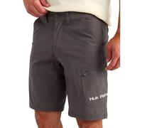 HUK Next Level Short | Quick-Drying Performance Fishing Shorts Corto, Hombre, Gris Oscuro, 46