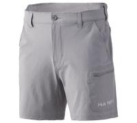 HUK Next Level Short | Quick-Drying Performance Fishing Shorts Pantalones Cortos, Gris, S para Hombre