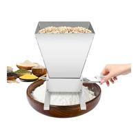 HuKaiL Molinillo manual de 4 l, con 2 métodos de trituración, con ruedas ajustables para granos secos, especias, arroz, trigo, pimienta, 21,6 x 21,6 x 26 cm