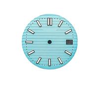 HUKILU yaoqijie Accesorios de Esfera de Reloj de 29,8 mm for Movimiento NH35 NH36 Accesorios de Reloj mecánico automático superluminoso Verde Lasting(WZ-N-348)