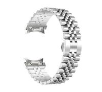 HUKILU yaoqijie Correa de acero for reloj 6 Classic 43 47 mm Correa de metal de ajuste rápido for reloj 6/5/4 40 mm 44 mm 5Pro 45 mm lasting(Silver,Watch 4 40mm 44mm)