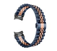 HUKILU yaoqijie Correa de acero for reloj 6 Classic 43 47 mm Correa de metal de ajuste rápido for reloj 6/5/4 40 mm 44 mm 5Pro 45 mm lasting(Blue Rose Gold,4 Classic 42mm 46mm)