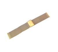 HUKILU yaoqijie Correa de reloj Correa de repuesto de pulsera de acero inoxidable Ancho 10 mm 12 mm 14 mm 16 mm 18 mm 20 mm 22 mm 24 mm Con pasador de herramienta lasting(GOLD,18mm)