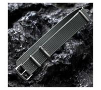 HUKILU Yaoqijie - Correa de reloj de nailon de alta calidad, 20 mm, 22 mm, compatible con James Bond 007, pulsera militar informal, brazalete deportivo de repuesto, 20mm, ágata