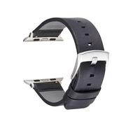 HUKILU yaoqijie Correas de cuero informales compatibles con correas de reloj 8, 7, 6, 5, 4, 3, 38mm, 40mm, 41mm, 42mm, 44mm y 45mm, compatibles con Iwatch lasting(Black-S,38mm 40mm 41mm)