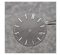 HUKILU yaoqijie Esfera de Reloj de 31,8 mm + manecillas Luminosas Verdes Accesorios de Repuesto for Movimiento NH35 Lasting(Black Sliver)