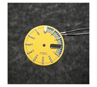 HUKILU yaoqijie Esfera de Reloj NH36 de 28,5 mm, Piezas de modificación de Reloj mecánico for Movimiento NH36A/4R36, esferas de Reloj de Buceo Luminosas Verdes Lasting(Yellow)
