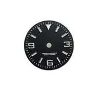 HUKILU yaoqijie Esfera Luminosa NH35 GBW9 for Reloj, sonda de Superficie for Libro de Registro, esferas de Reloj de 28,5 mm y 31 mm for Accesorios de Movimiento NH35A/4R35/NH34/NH36 Lasting(28.5mm)