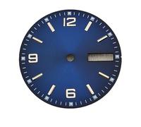 HUKILU yaoqijie Esfera NH36 de 28,50 mm, Esfera de Reloj NH35/NH36 Luminosa Verde Adecuada for Movimiento NH35/NH36 y Esfera de Reloj for Hombre. Lasting(NO.120)