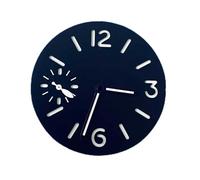 HUKILU yaoqijie Piezas de inserción de Esfera de Reloj de 34,5 mm con manecillas de Reloj for Movimiento ETA6497/ST3600 Accesorios Luminosos Verdes Modificar Lasting(Bianco)