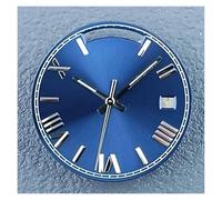 HUKILU yaoqijie Reloj con Calendario Dual c3 Super Blue Glow in The Dark de 28,5 mm, Esfera de Montaje Compatible con Movimiento automático 8285, Piezas de manecilla Lasting(5031a)